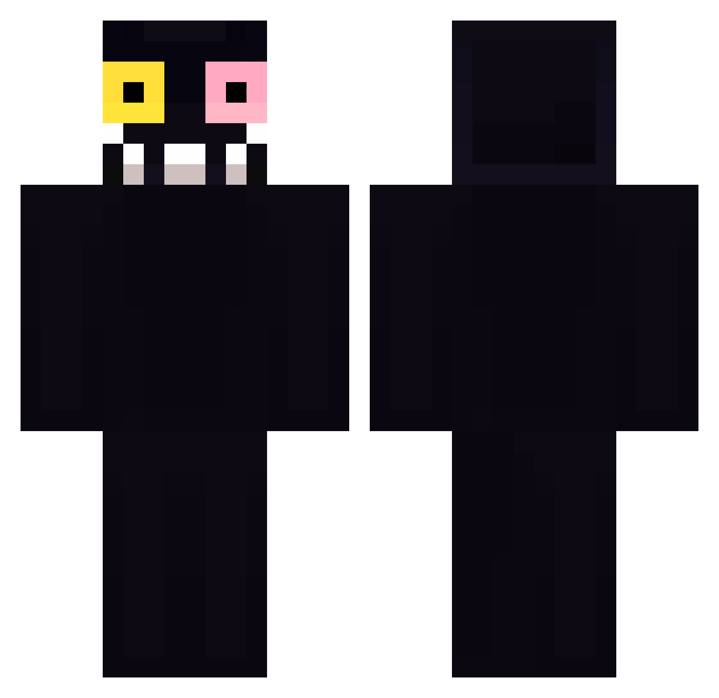 MAGIC_CROISSANT Minecraft skin, front and back view