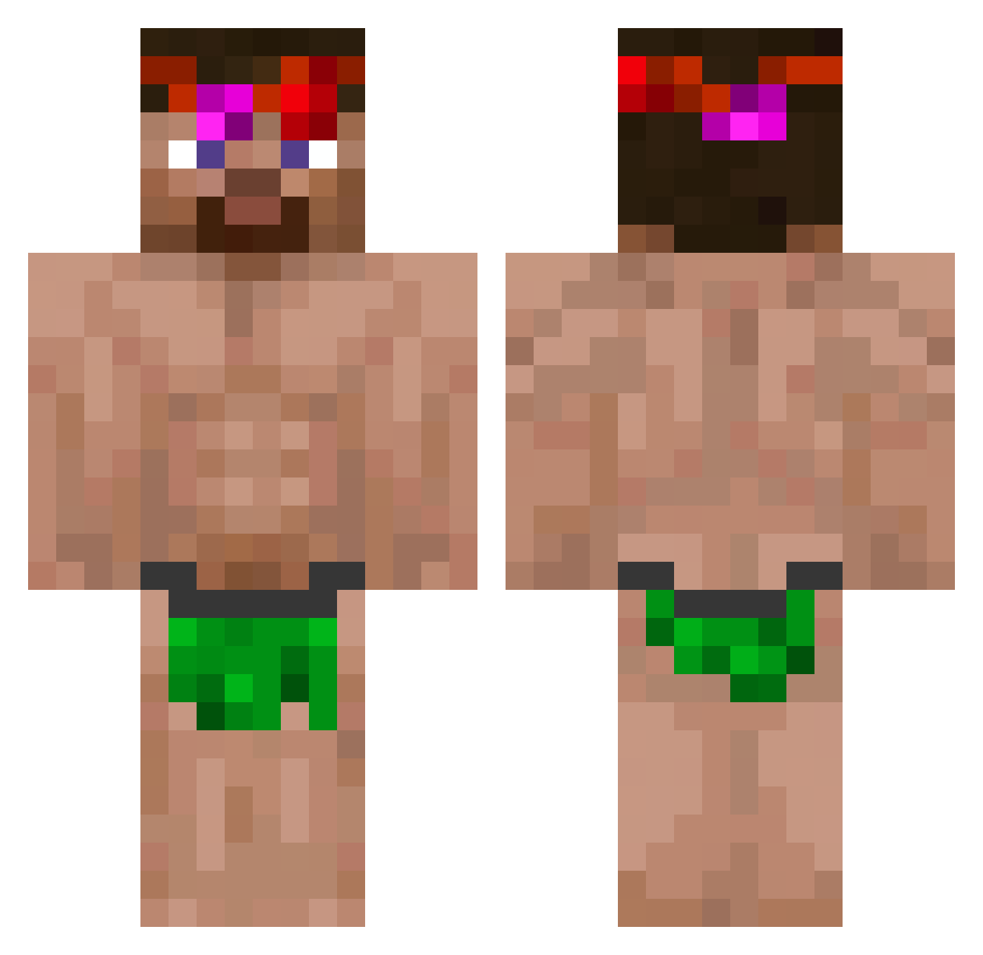 ildkongenisak Minecraft skin, front and back view