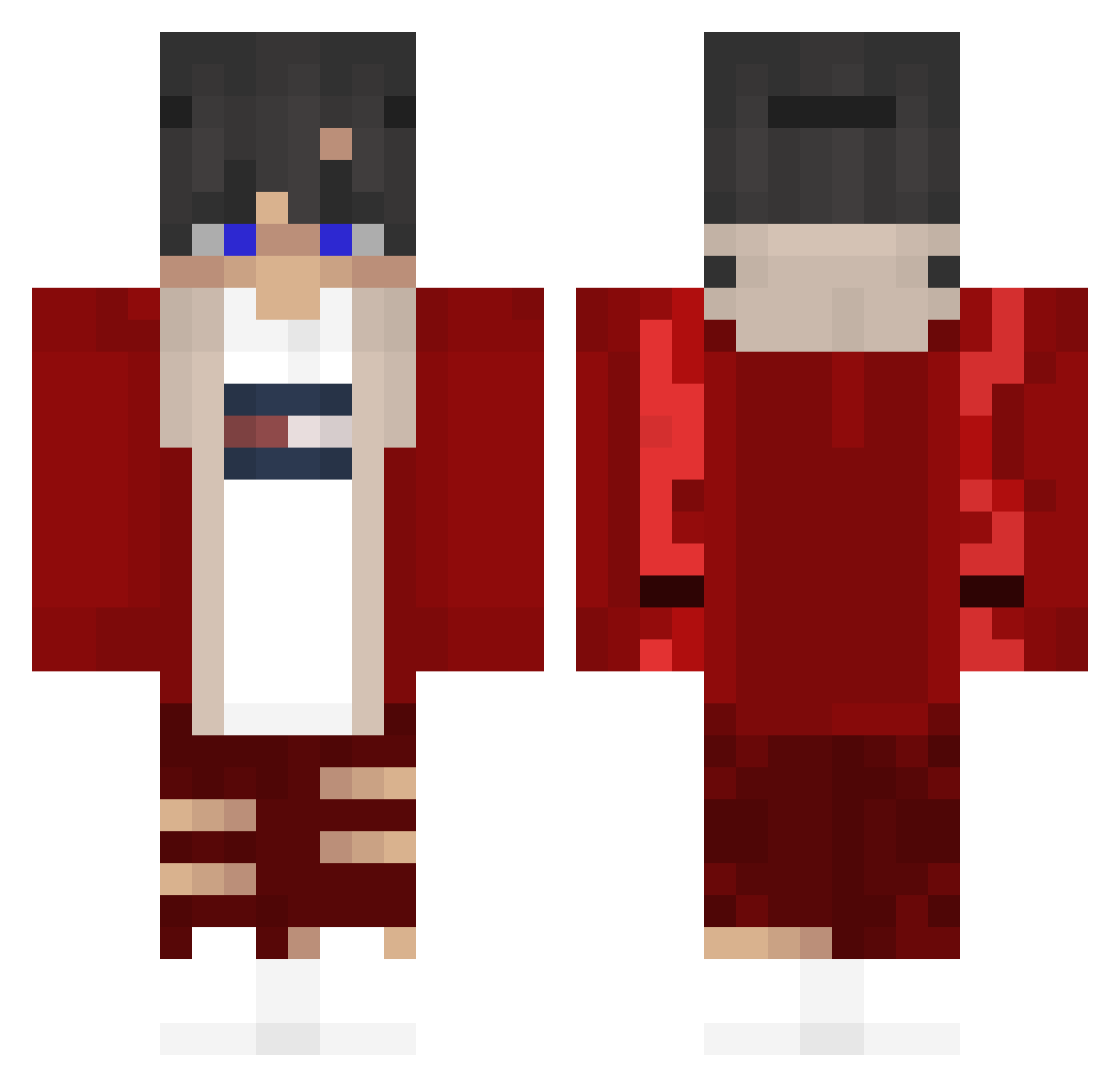 maxextreme Minecraft skin, front and back view