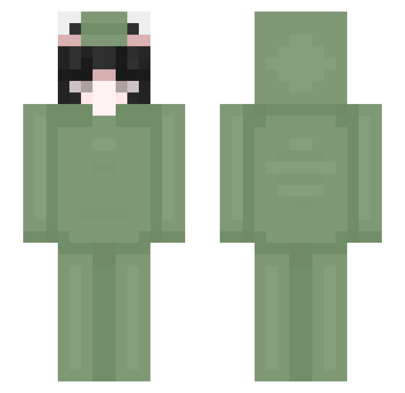 RenowneDark432 Minecraft skin, front and back view