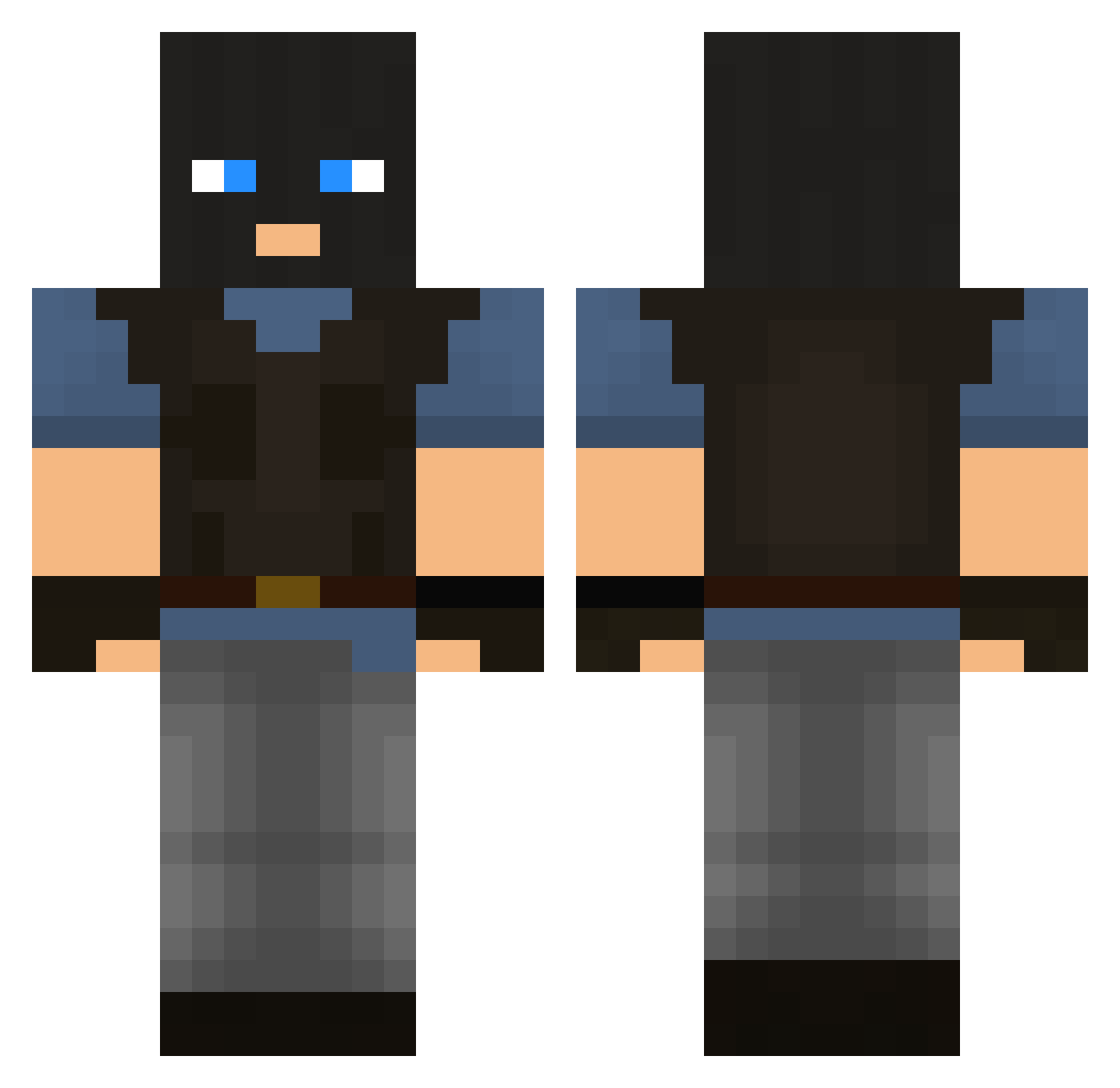 GonzaXDD Minecraft skin, front and back view