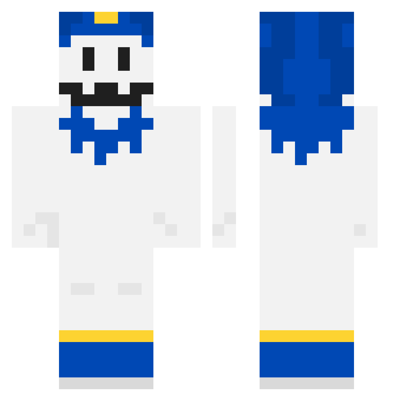 tanukidream Minecraft skin, front and back view