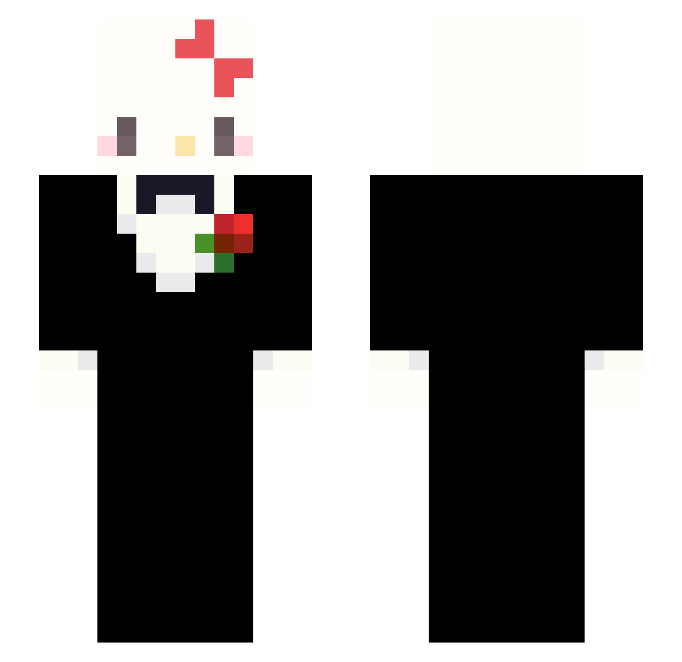CigaretteMAGIQUE Minecraft skin, front and back view