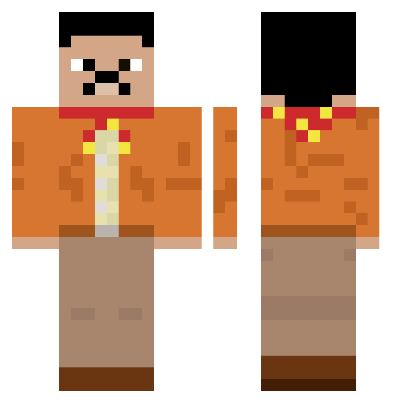 crewsfluffy_ Minecraft skin, front and back view