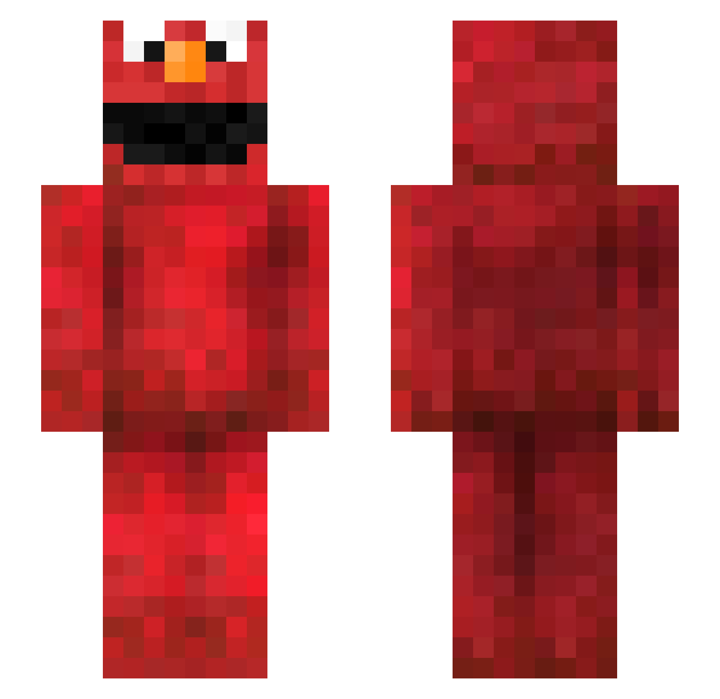 ZoZule_Zuzia Minecraft skin, front and back view