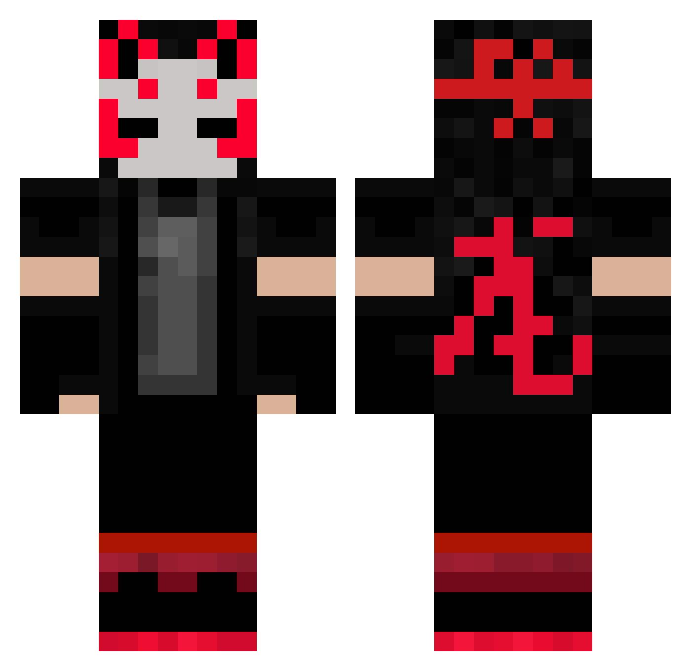 InterstellarOne1 Minecraft skin, front and back view