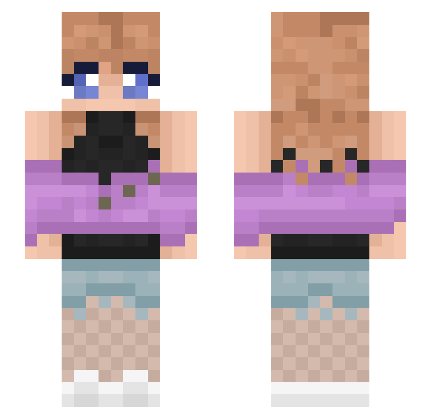 _zenimoth Minecraft skin, front and back view