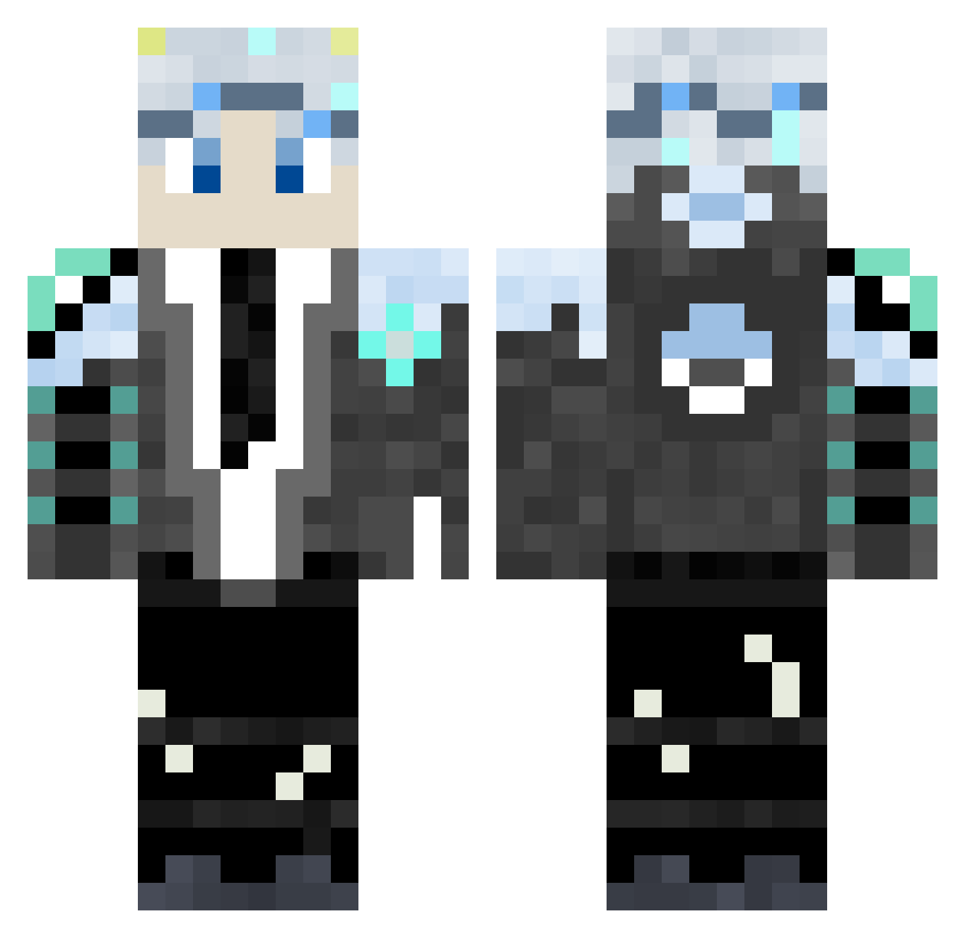 sed2302 Minecraft skin, front and back view