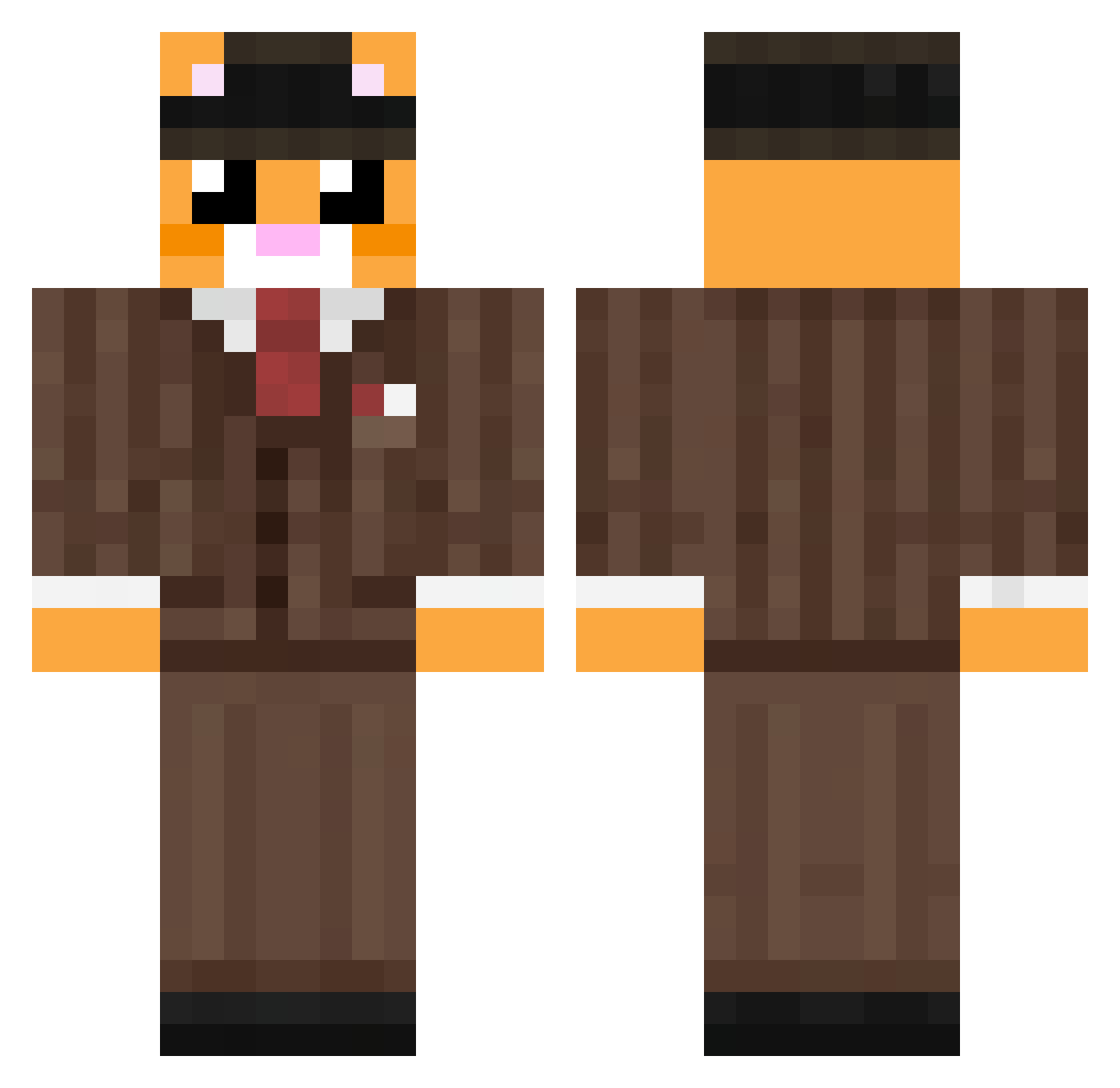 swagmanawesome Minecraft skin, front and back view