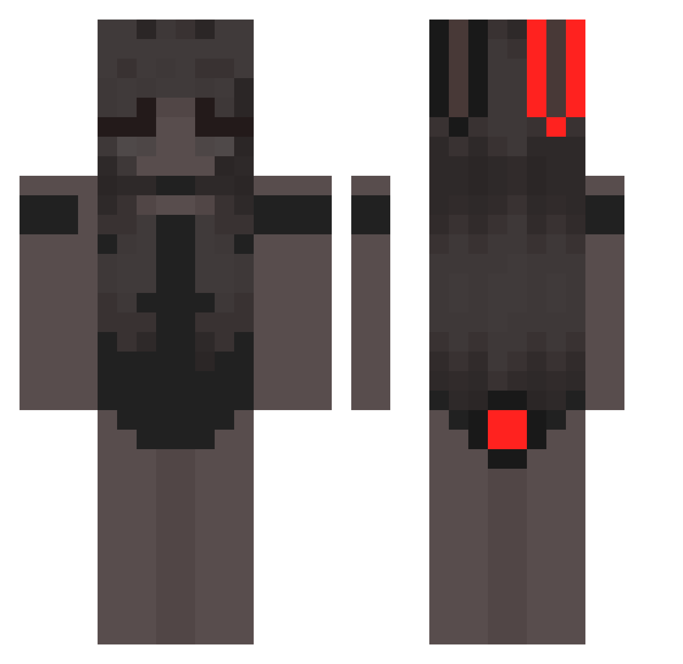 Schorschinatorr Minecraft skin, front and back view