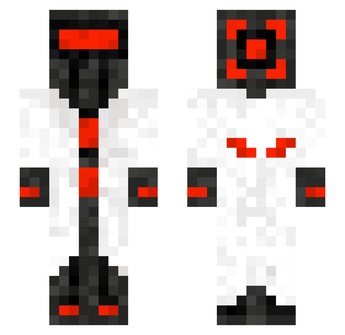 honzas1000 Minecraft skin, front and back view