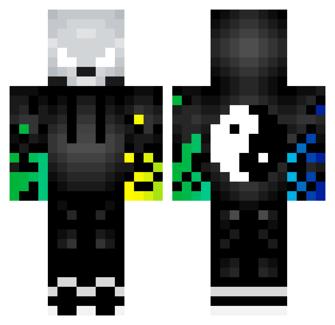 Jose_A13 Minecraft skin, front and back view