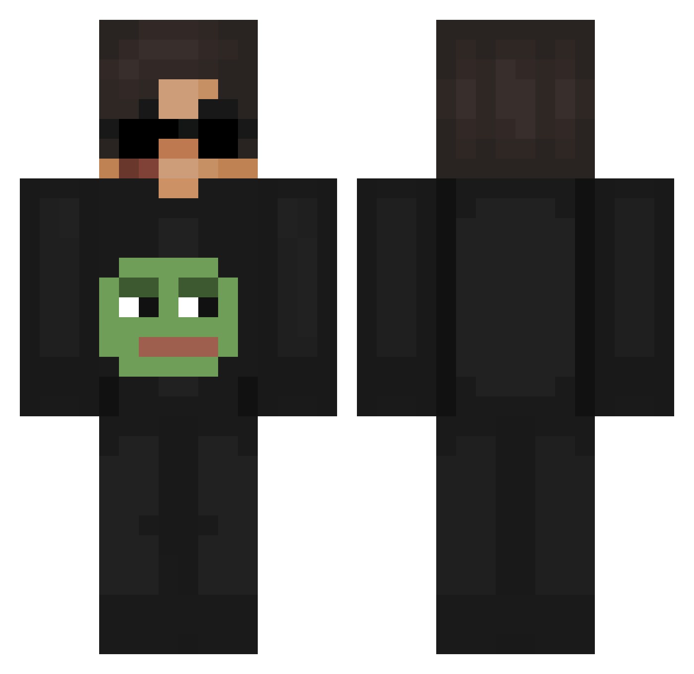 Sohaib_ZR Minecraft skin, front and back view
