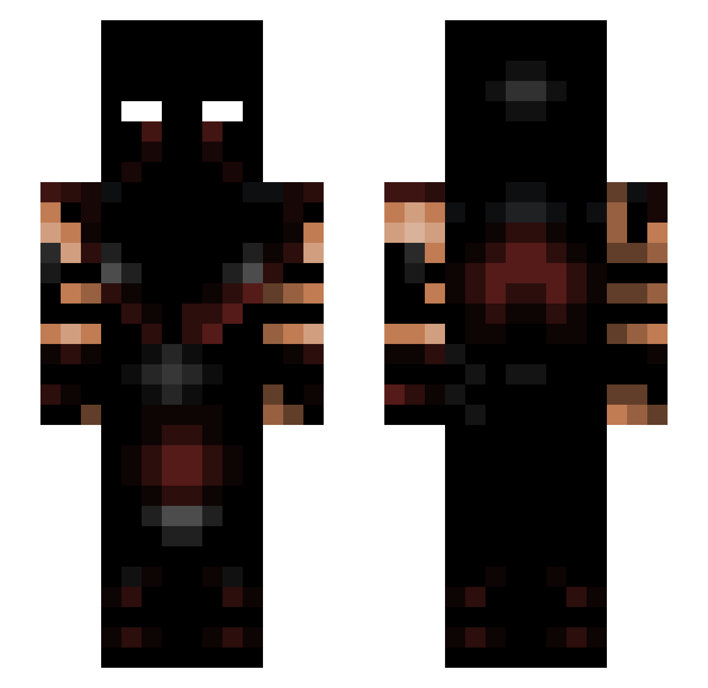Markop600 Minecraft skin, front and back view
