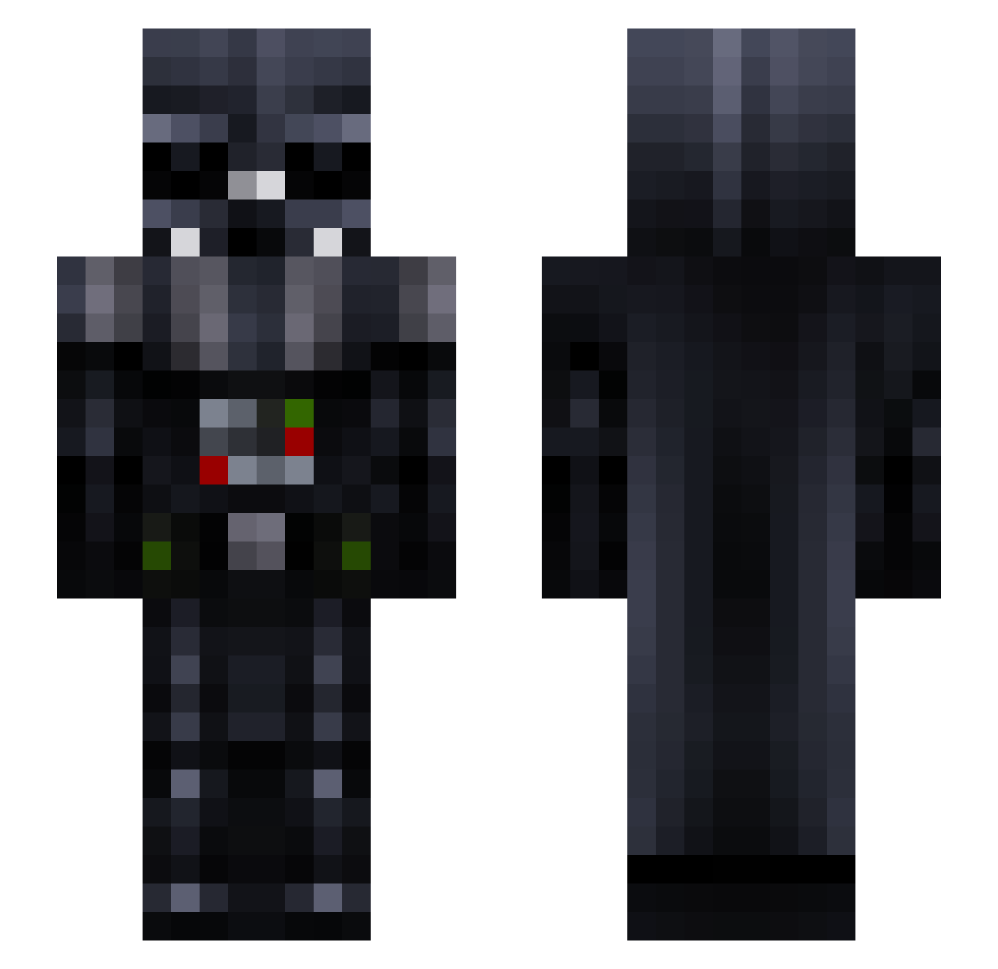 SGT_Cuddlez Minecraft skin, front and back view