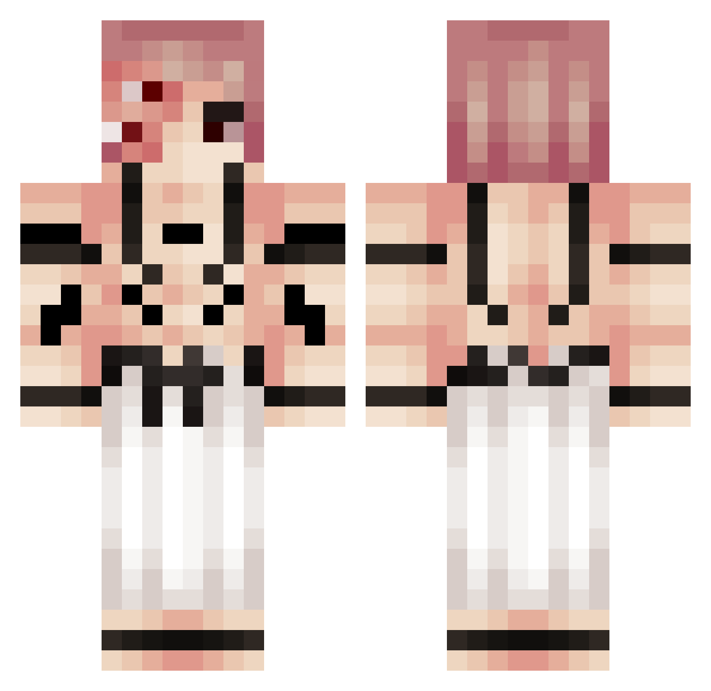 1947261937461838 Minecraft skin, front and back view