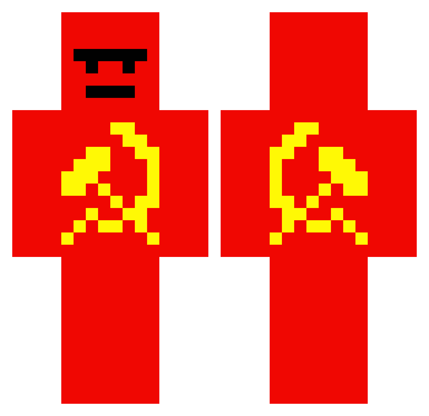 krisko34 Minecraft skin, front and back view