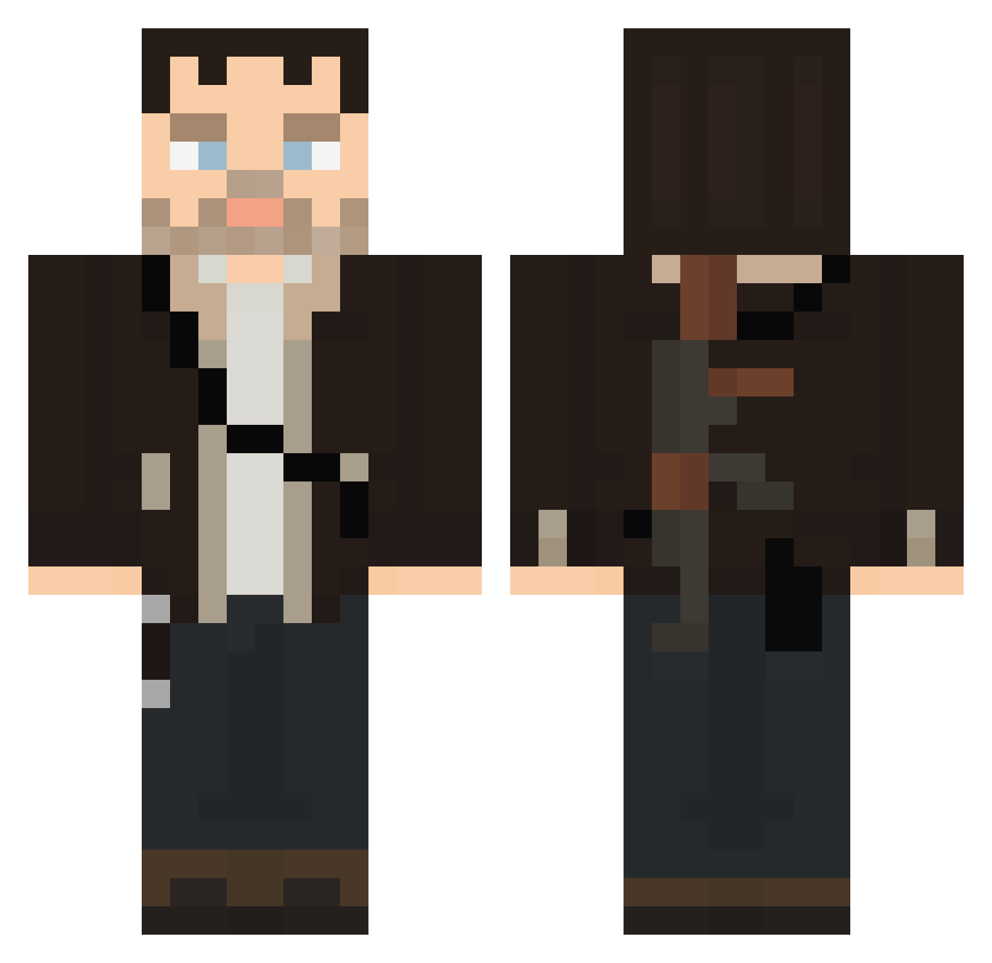 s0merandomfrog Minecraft skin, front and back view