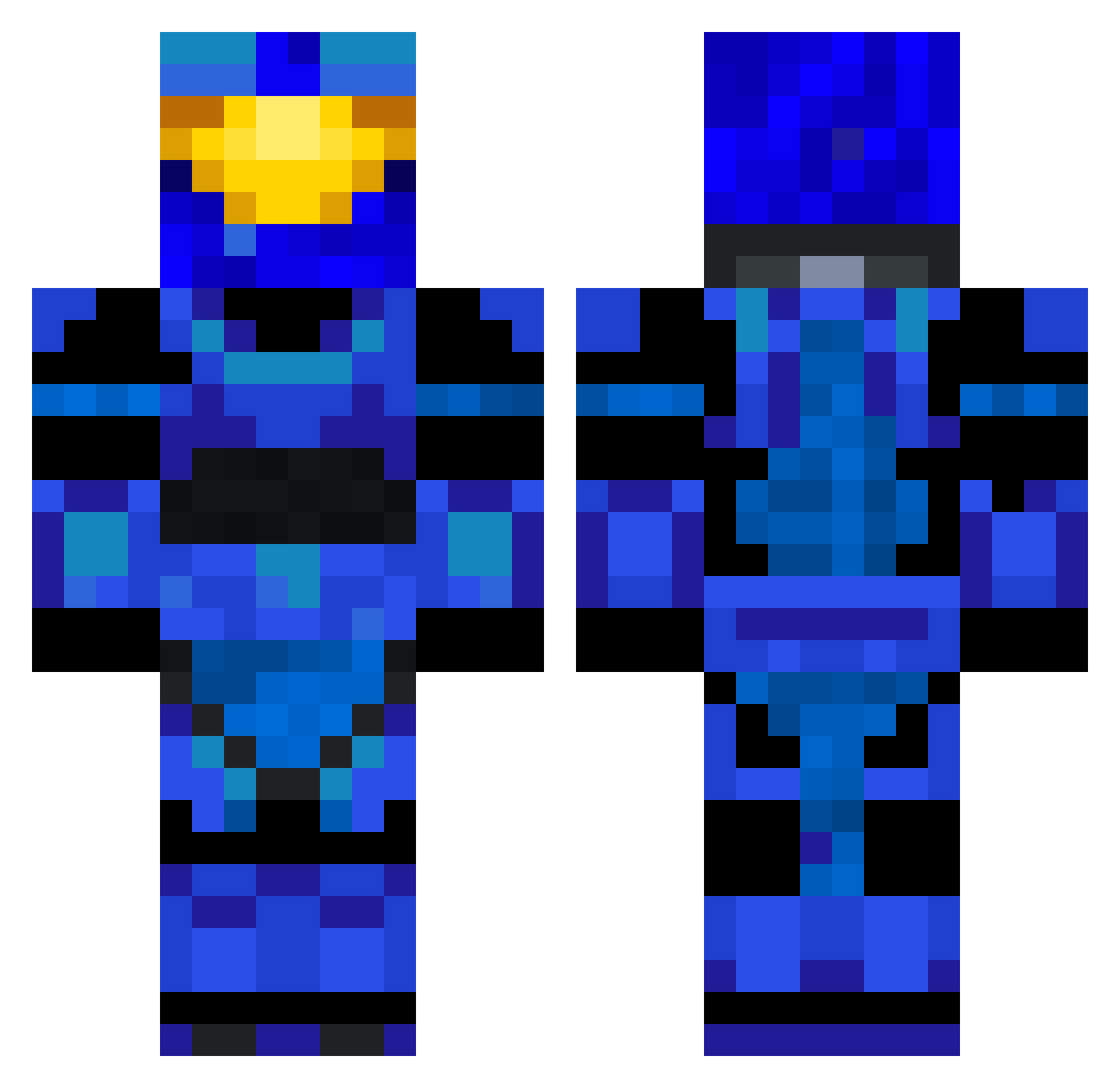 TheTinyG Minecraft skin, front and back view