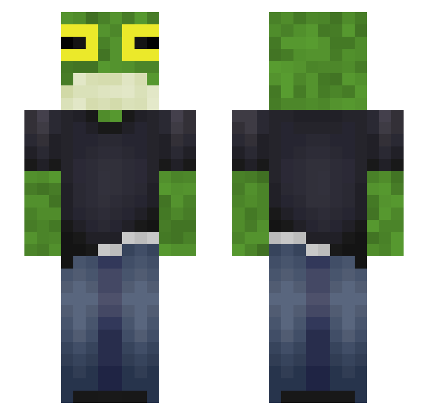 FrogsARELIFE397 Minecraft skin, front and back view