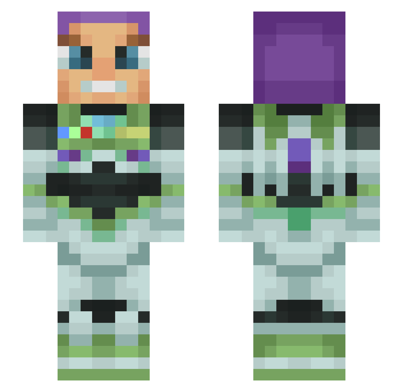 _Keval_ Minecraft skin, front and back view