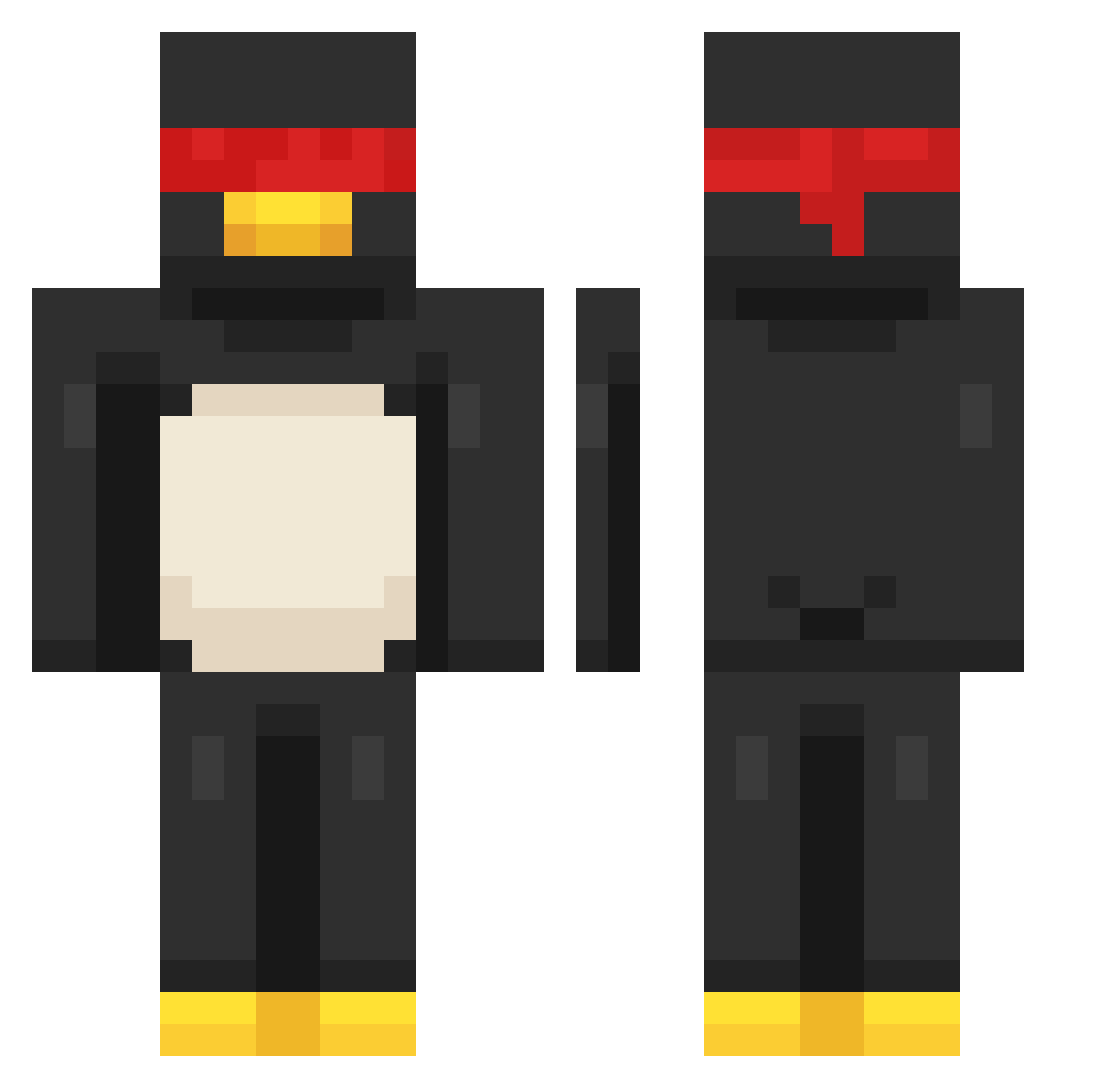 MrLee10042411 Minecraft skin, front and back view