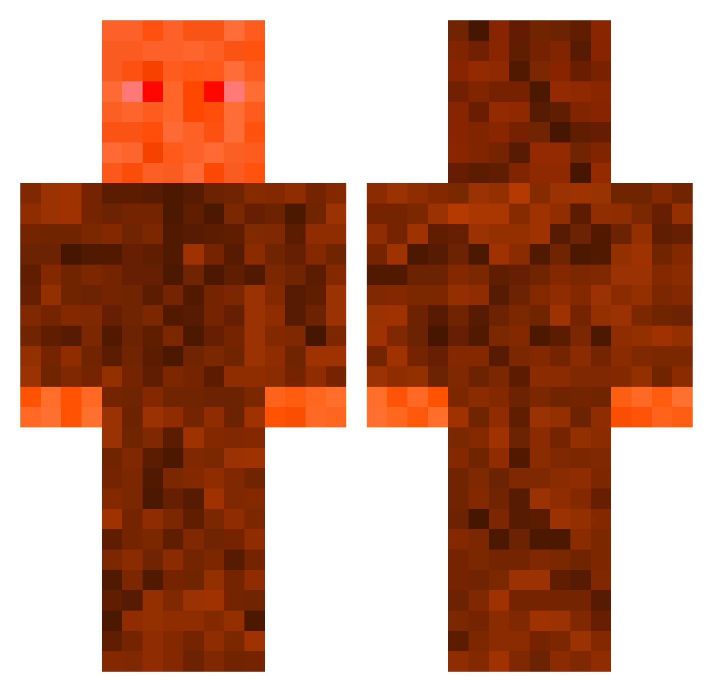 lord2clash Minecraft skin, front and back view
