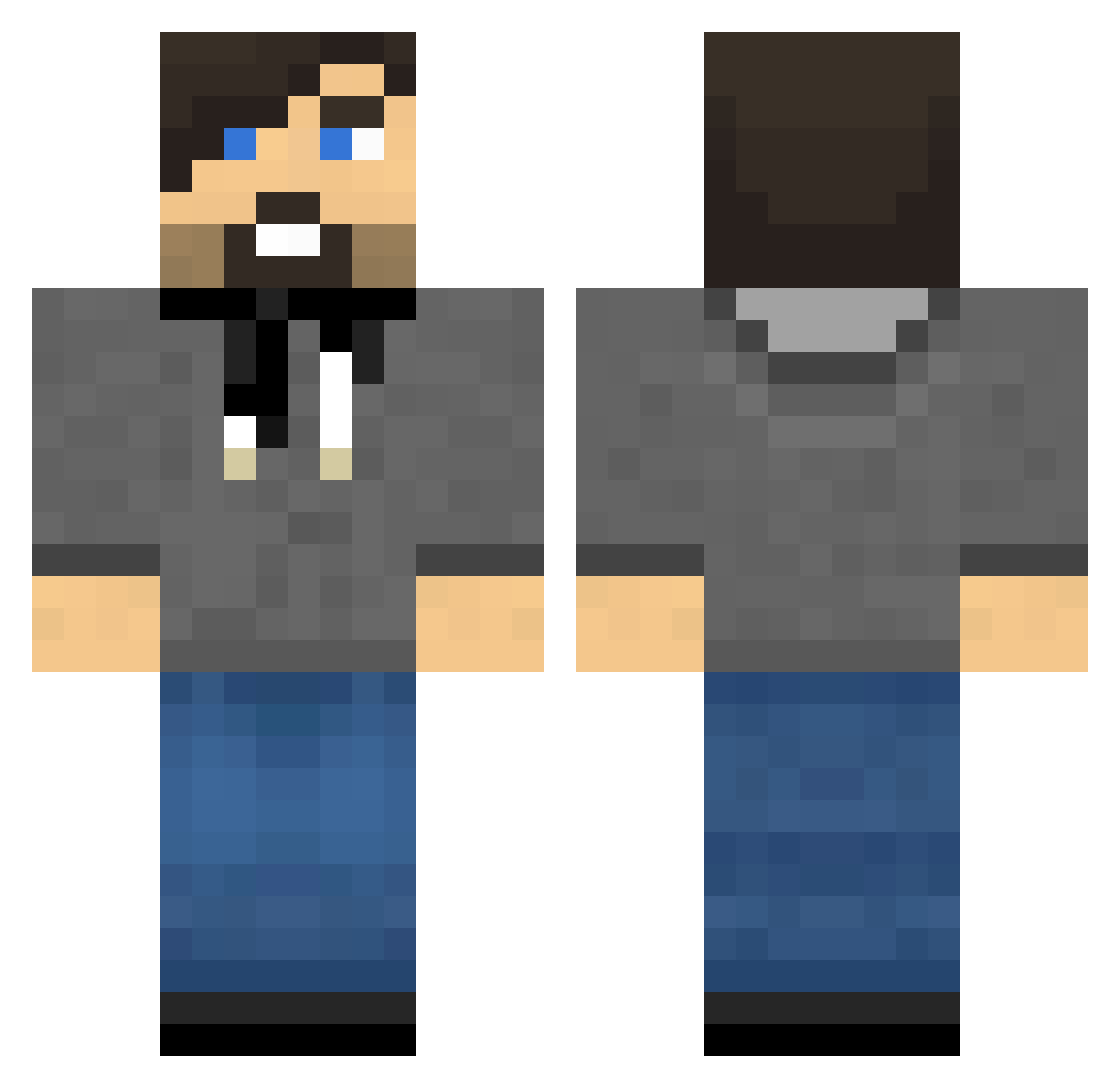 Le_Gaulois26 Minecraft skin, front and back view