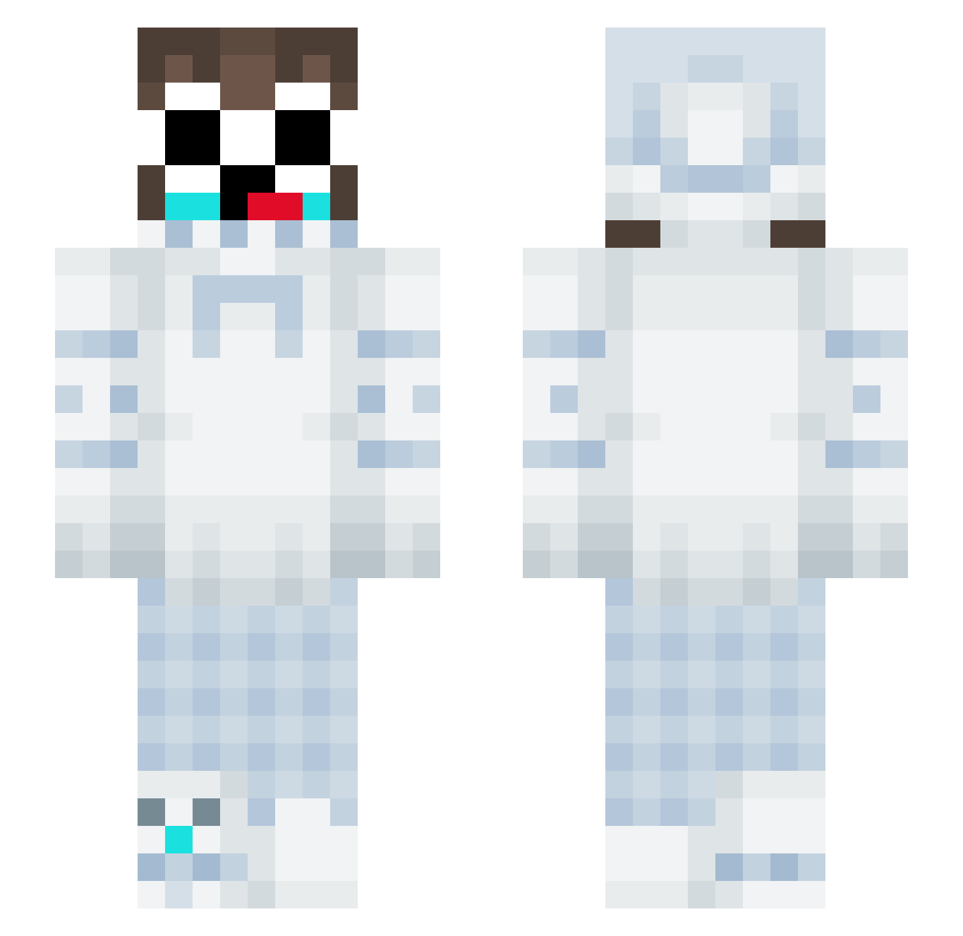 Ofaw Minecraft skin, front and back view