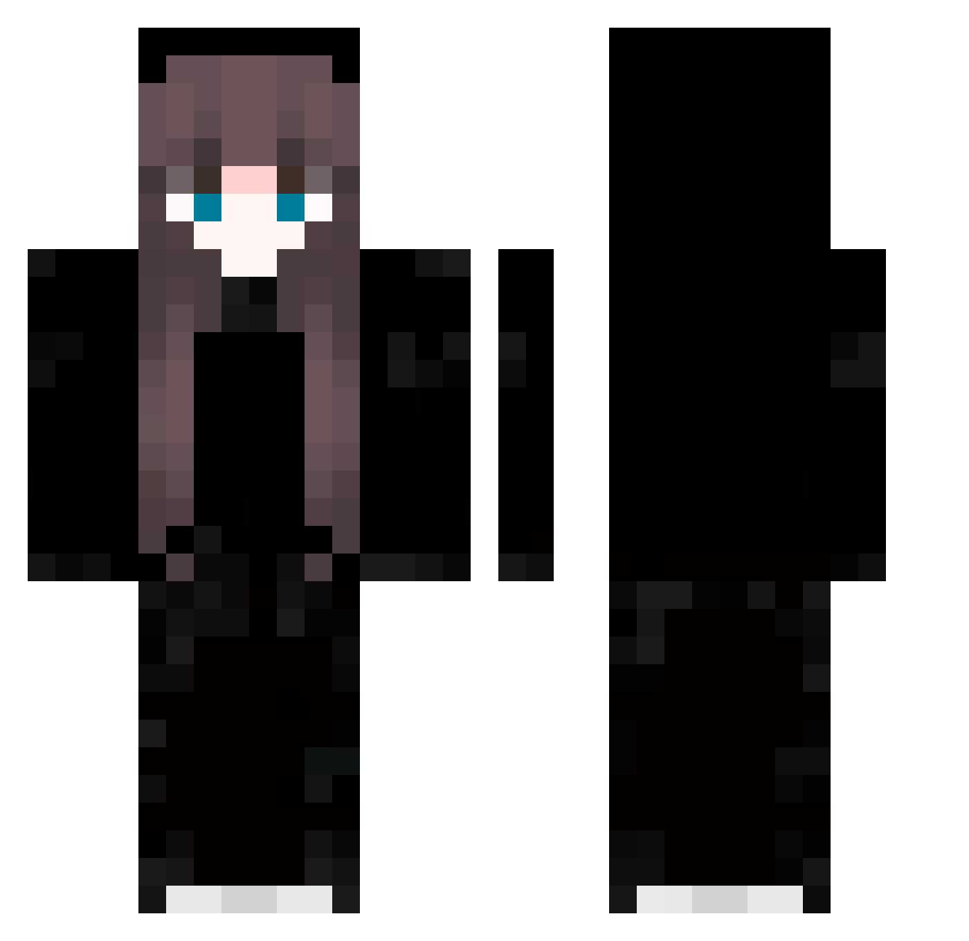 selinaistcool Minecraft skin, front and back view
