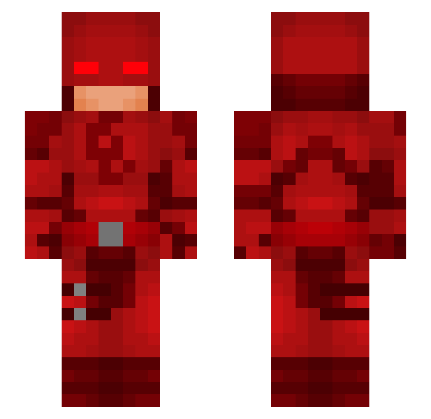 ValkyrieAbs Minecraft skin, front and back view
