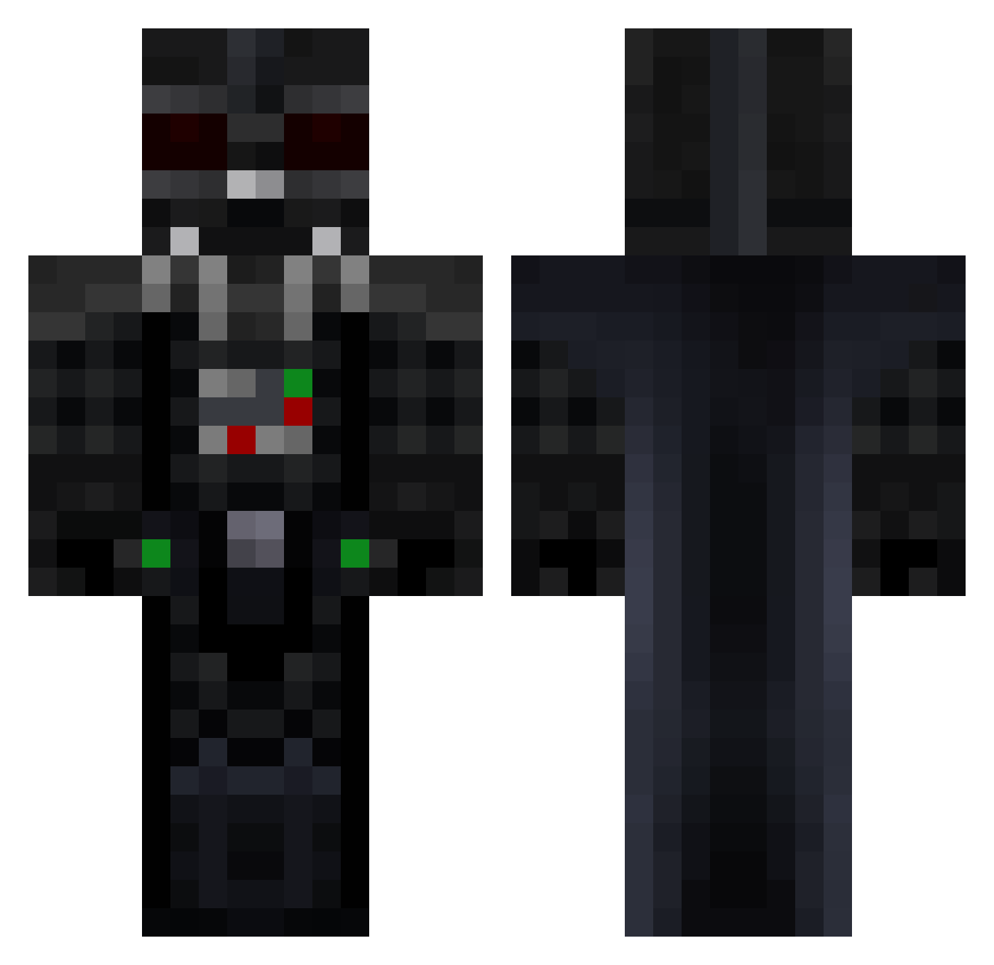 Duke_Ezekiel Minecraft skin, front and back view