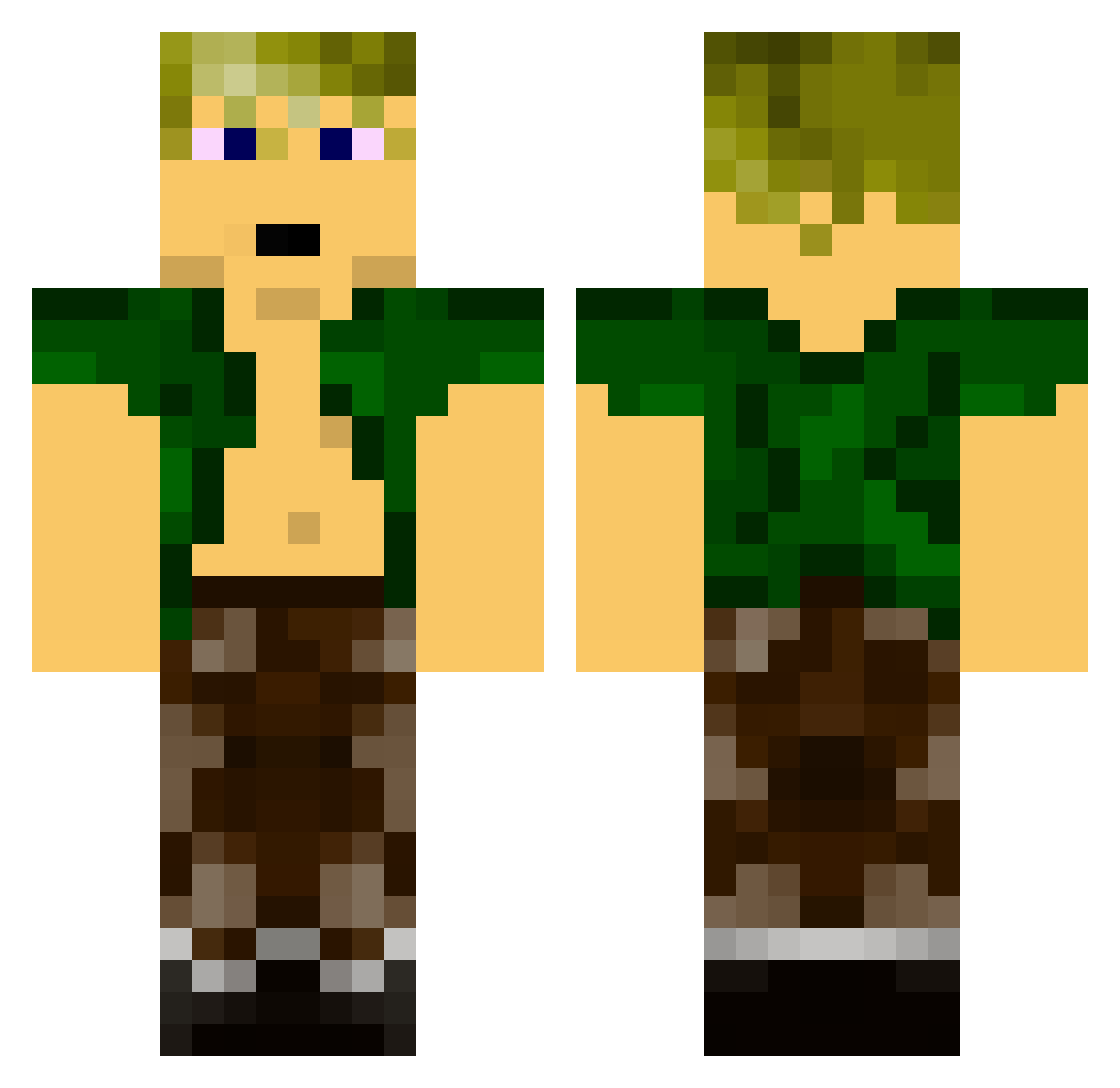 victoriatus Minecraft skin, front and back view