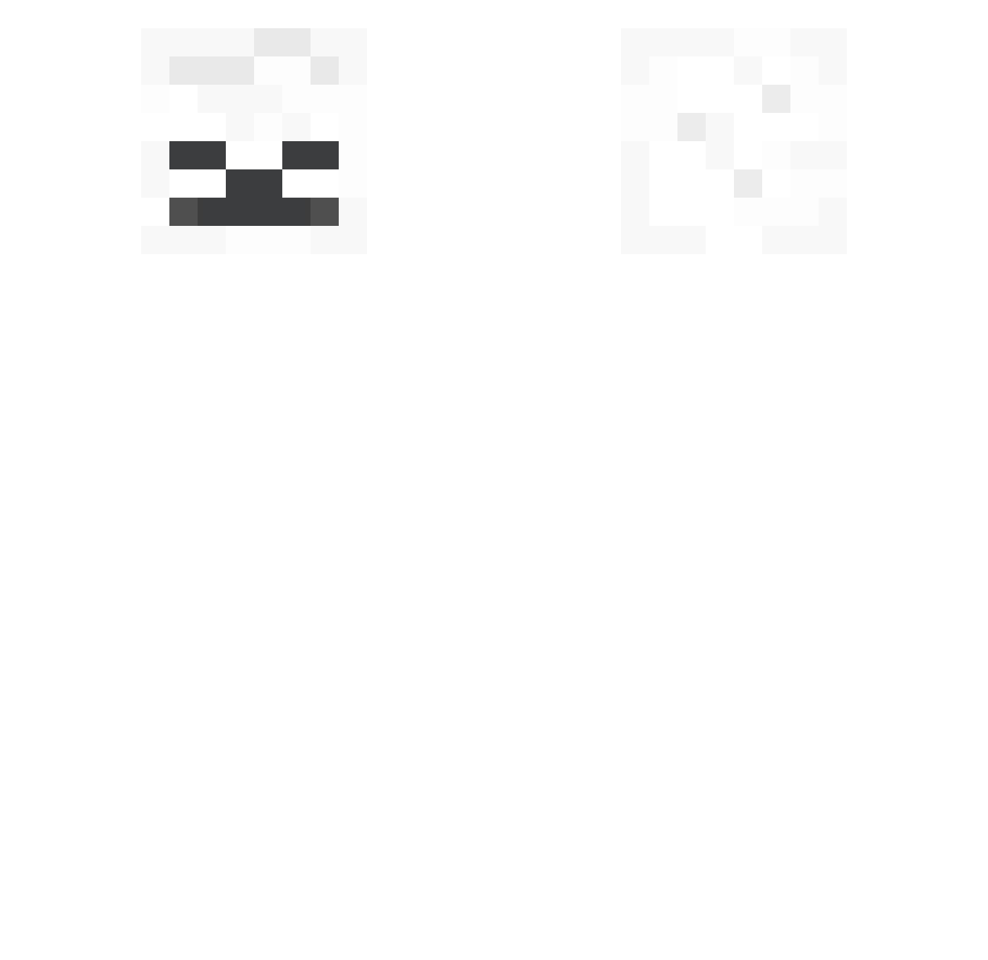Variole Minecraft skin, front and back view