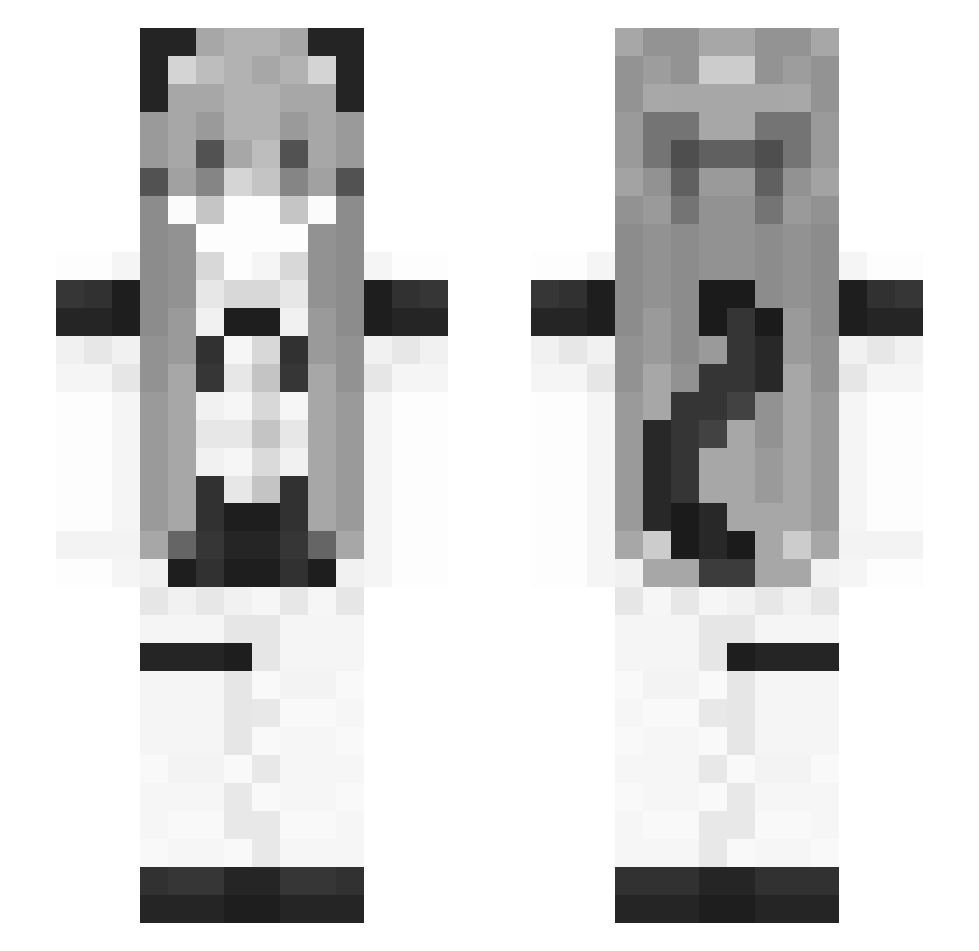 hoon4557 Minecraft skin, front and back view