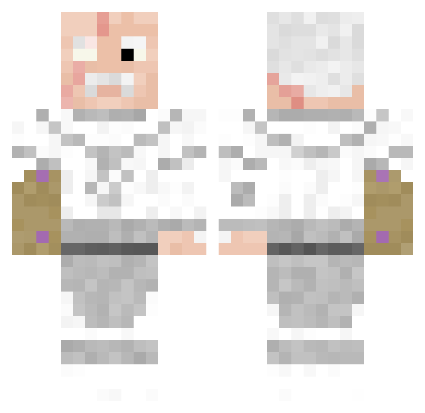 Avthegoat7239 Minecraft skin, front and back view