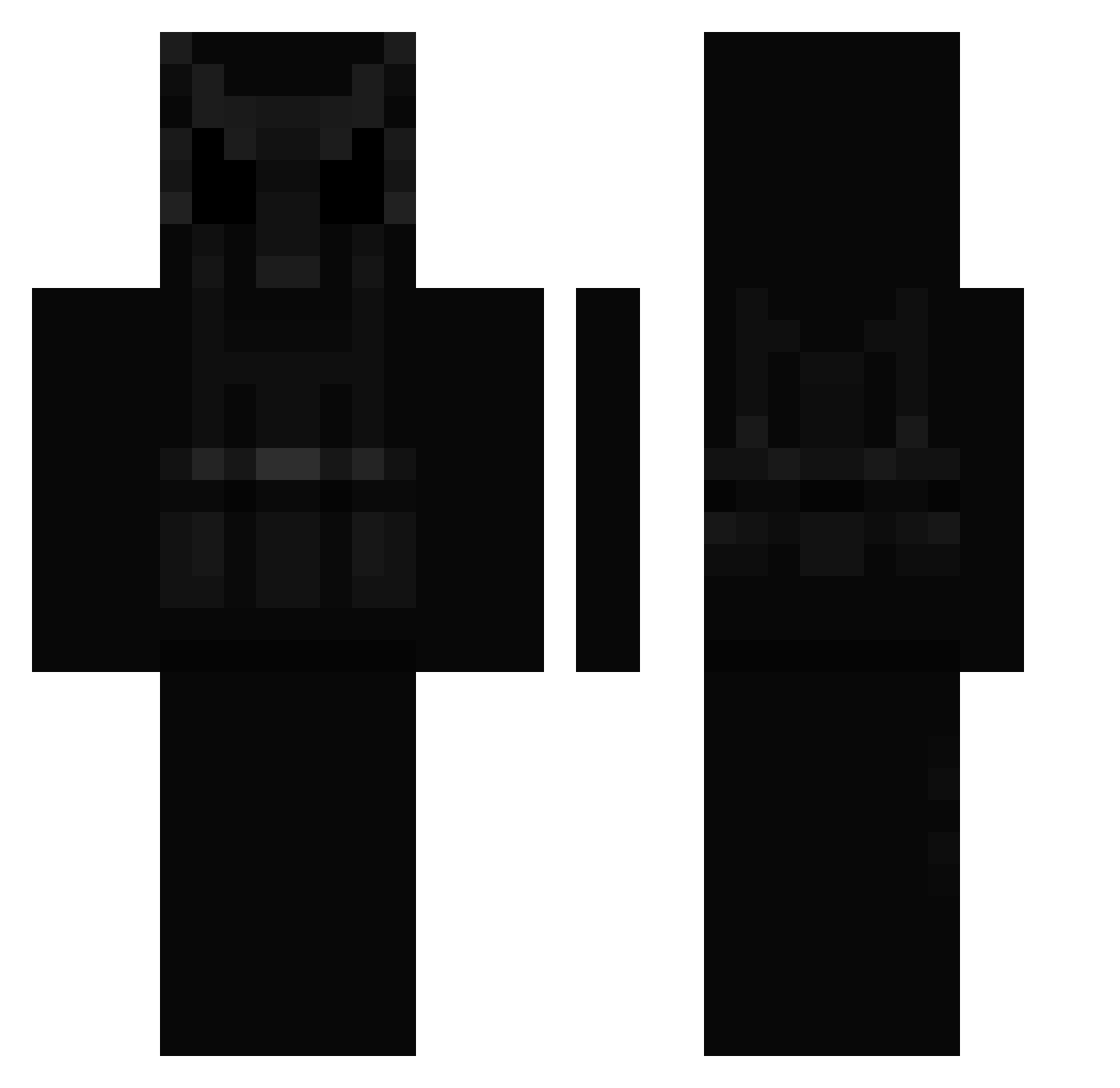 maximumprime666 Minecraft skin, front and back view