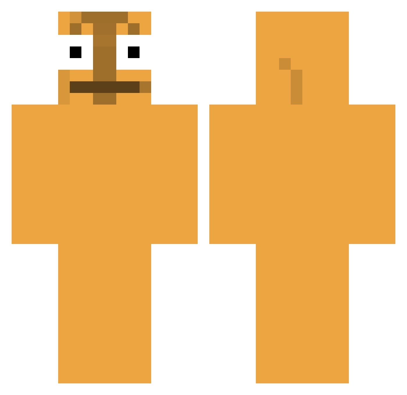 DOCTORairy Minecraft skin, front and back view