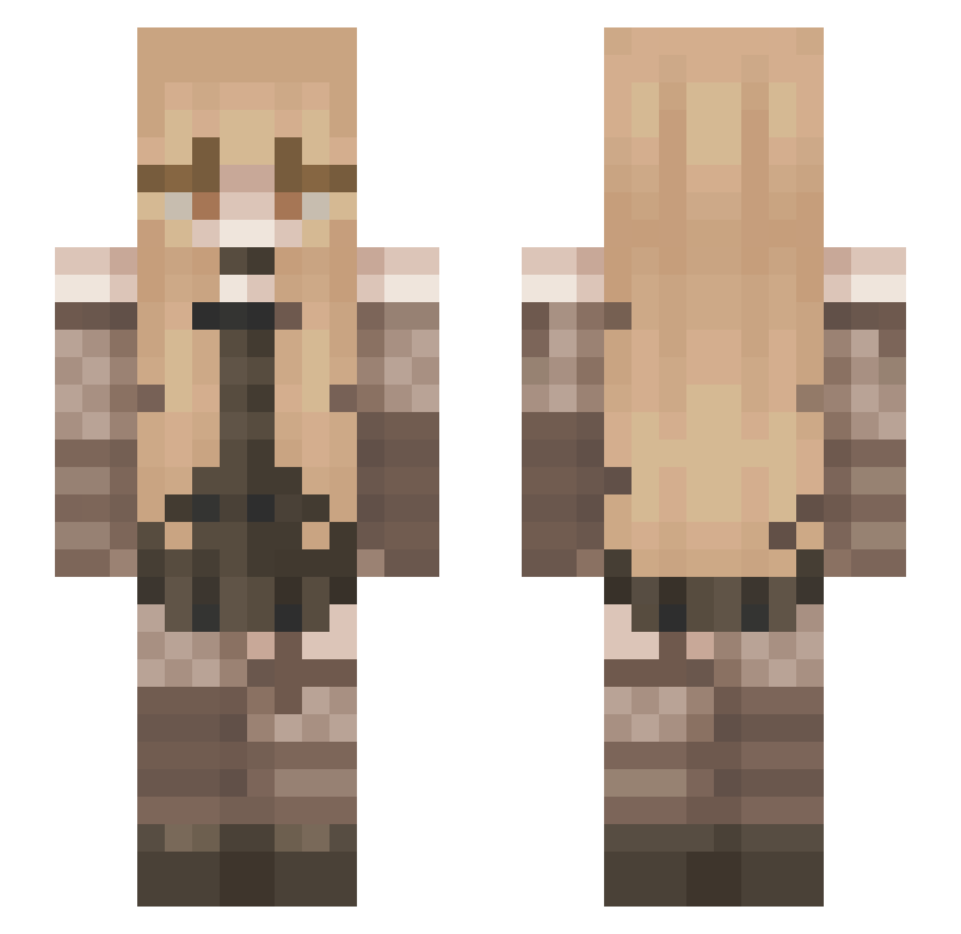 kizaru___ Minecraft skin, front and back view
