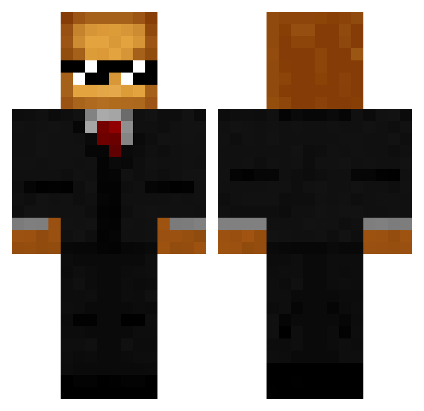 cobyjoel Minecraft skin, front and back view