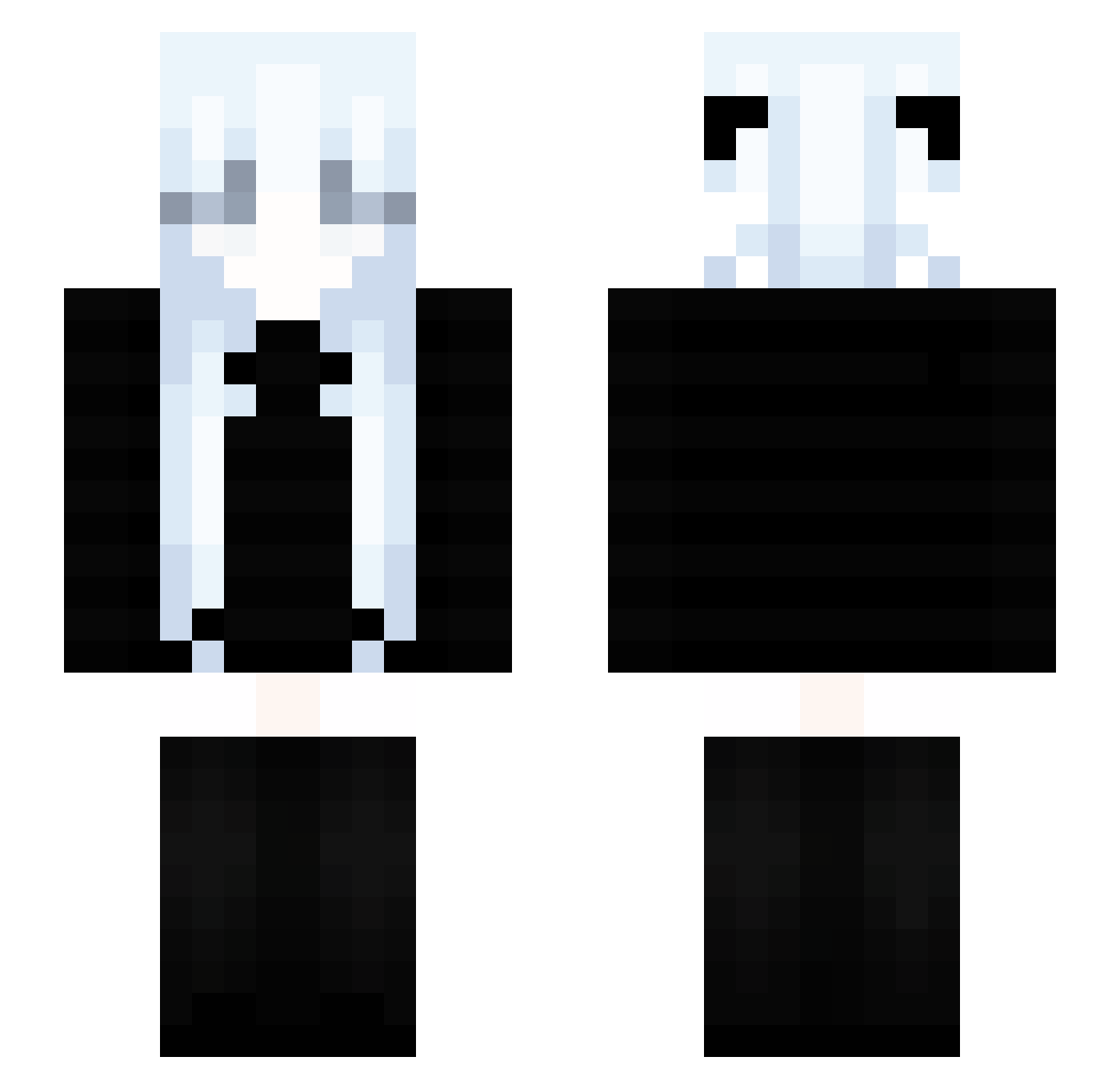 rwse Minecraft skin, front and back view
