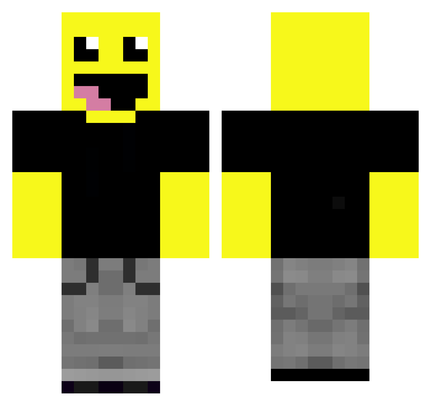 Bazz_Man_2005 Minecraft skin, front and back view