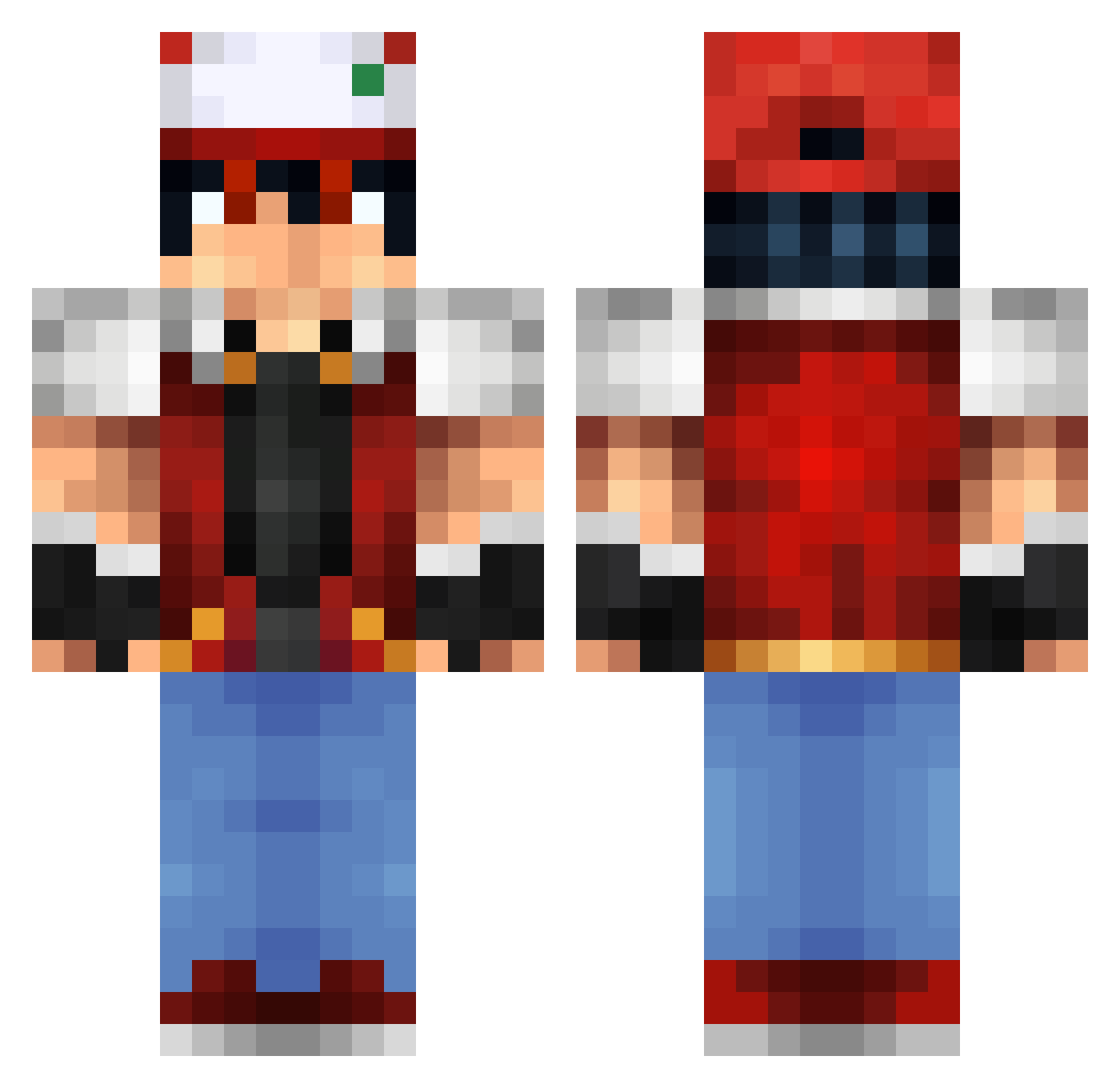 Vico_oo Minecraft skin, front and back view