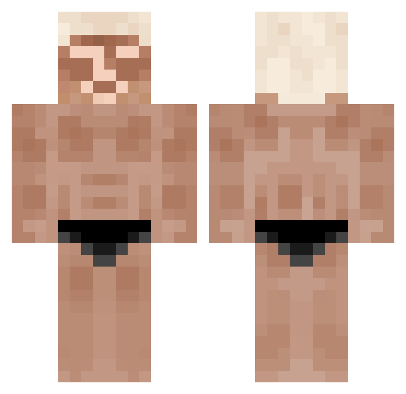 JLMathiss Minecraft skin, front and back view