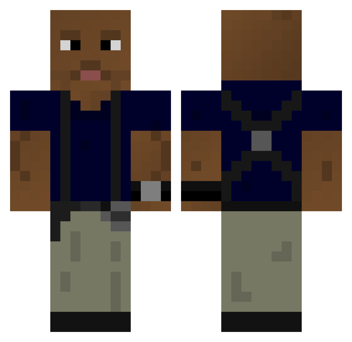 Prime_jahsen Minecraft skin, front and back view