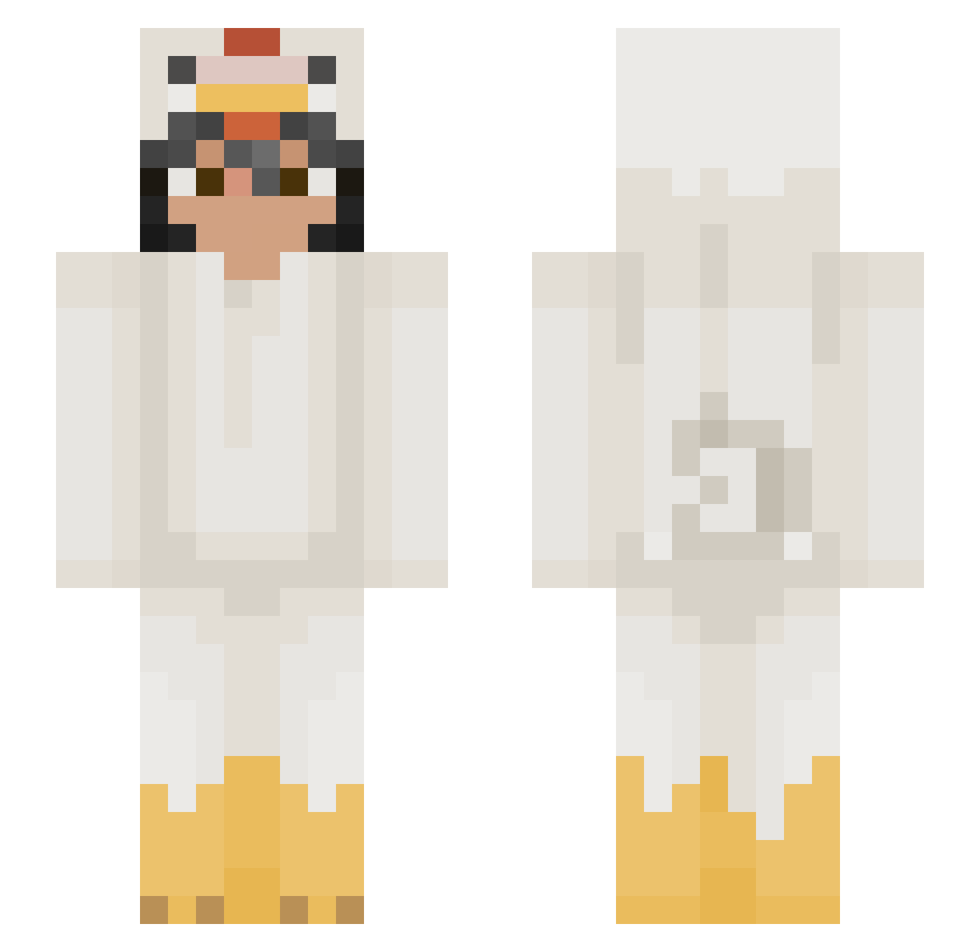 kroizman Minecraft skin, front and back view