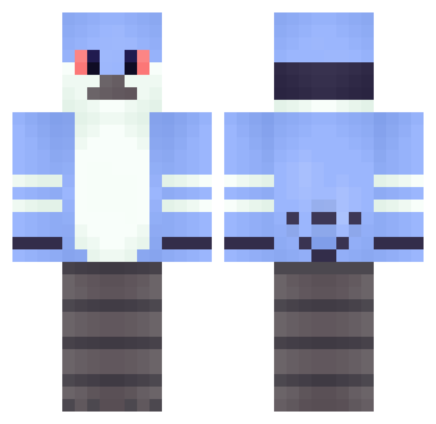 Sheridan_008 Minecraft skin, front and back view