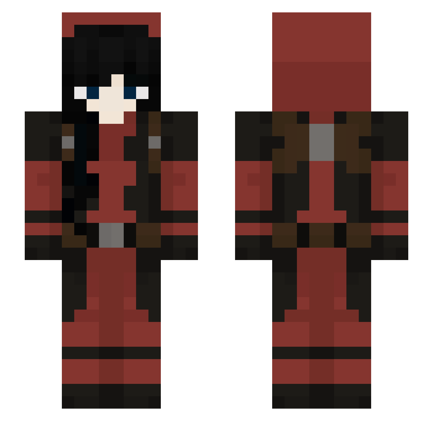 Usyiy_ Minecraft skin, front and back view