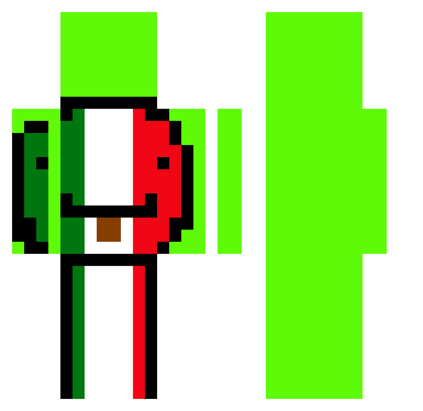 Egg_77 Minecraft skin, front and back view