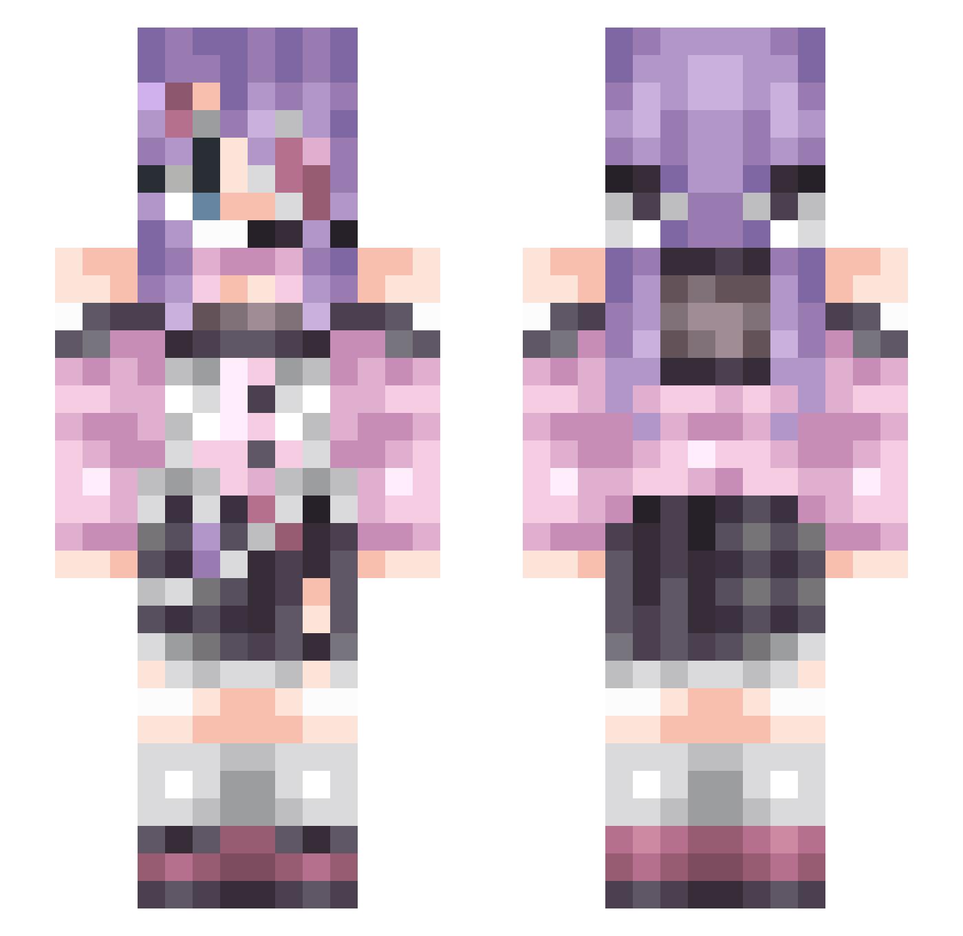 lantheman_ Minecraft skin, front and back view